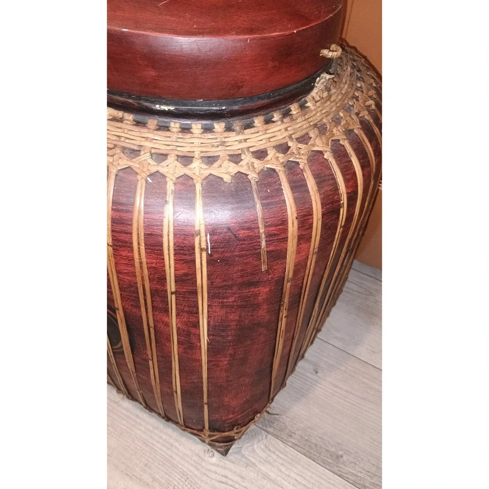 Burmese Chinese Home Decor 2️⃣4️⃣x1️⃣7️⃣Large Asian Woven Bamboo Storage Basket
